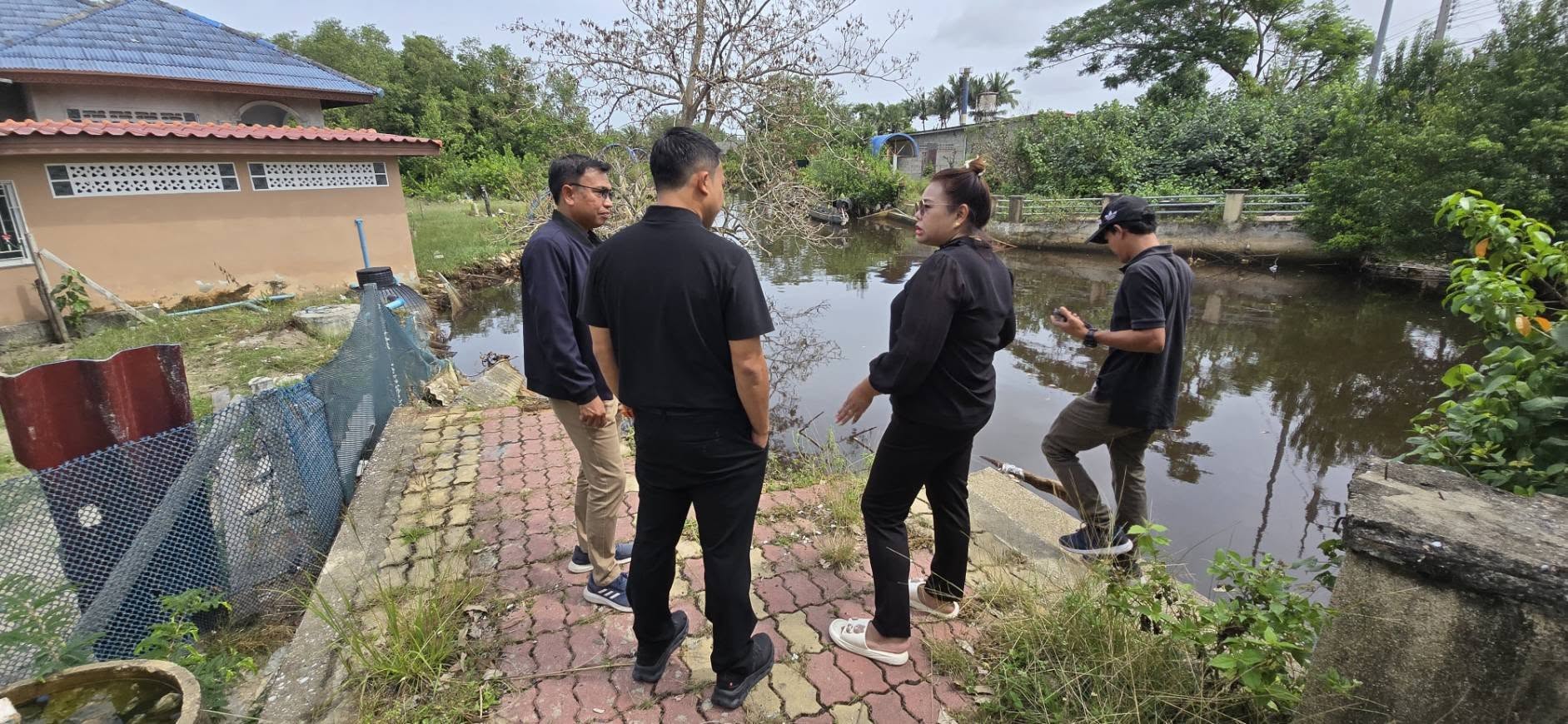 ลงพื้นที่ตรวจสอบบริเวณสะพาน โต๊ะโสม หมู่ 1 ที่ได้รับผลกระทบจากเหตุอุทกภัยที่ผ่านมา